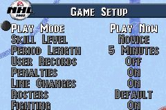 NHL 2002 screenshot 5 for GameBoy Advance